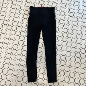 SPANX FAUX LEATHER LEGGINGS SIZE L